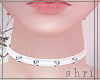 ⓐ White Spiked Choker