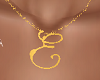 "E" Letter Necklace F