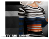 T by S, Striped Knit Top