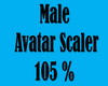 Male Avatar Scaler 105%