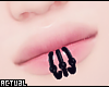 ✨ Black Lip Piercings