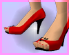 [D] red+blk spiked heels