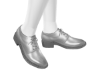 Silver dress shoe
