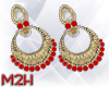 ~2~ Red Ethnic Earrings