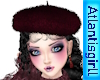 Fluffy Dark Berry Beret