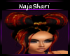 red/black oriental hair