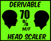 {J} 70% Head Scaler