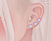 w. Blue Heart Earrings