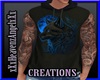 Blue Wolf HoodieTatts