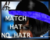 DERBY  HAT no hair blu