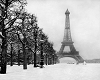 backgrount Paris snow M