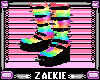 rainbow spike boots f