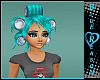 Crazy Teal Cans Hair