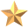 Gold Spiralling Star