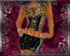 Leopard Leather skirt