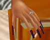 Long 'lush' Purple nails