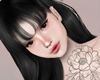 A| Hannah black bangs