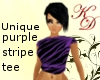 Purple Unique Stripe Tee