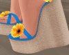 Wedge Heels +Flowers v05