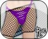 R: Purple PVC Fishnet Sk