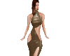 Sexy Long Brown Dress