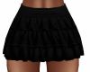 Black Ruffle mini Skirt