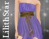 Ryla Purple & Gold Dress