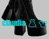 Chain Black Boots