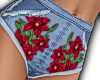 Mss| Jeans Flower Ripped