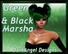 Black Green Dip Marsha