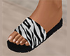 White Tiger Stripe Sandals 3 (F)