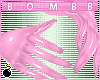 B! Pink Shade Glove PVC