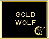 GOLD WOLF NECKLACE