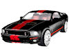 Hott Black Shelby GT500B
