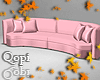 Pink Curved Sofa