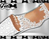 White Lace Platform Heel
