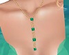 *Emerald Y Necklace*