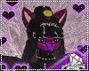 Goth Wolf Furry by CrystalLeRawr purple red black