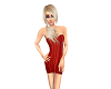 !BD Red Satin Dress