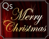 Qs Merry Christmas Gold