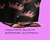 ANG PINK/BLACK SLIPPERS