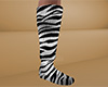 White Tiger Stripe Socks TALL (M)