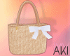 Aki Raffia Tote Bag WH
