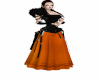 corset dress - pumpkin