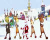 Crazy santa dance