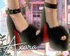 A| Black Furr Heels