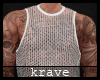 [K] MESH TANK W TATTOOS