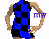 Blue checkered dress