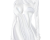 ANGEL White Silk Dress