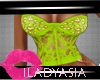 lLAl corsette lime green